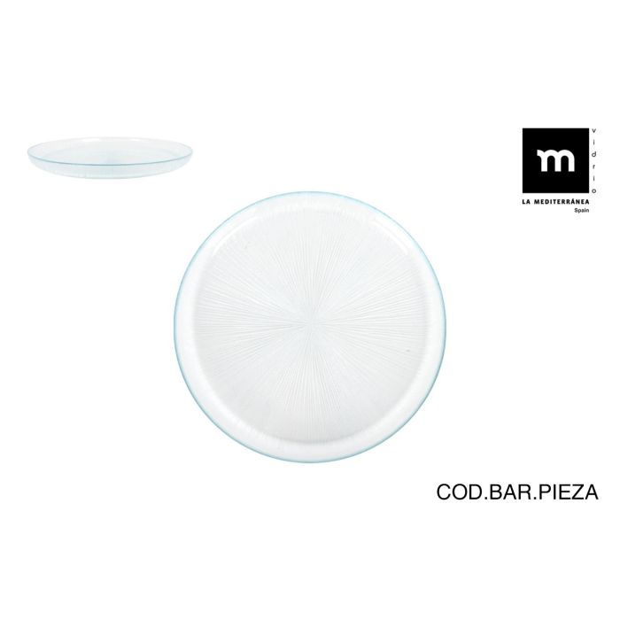 Plato de Vidrio Venezia Ø 21 x 2 cm - Inde (6 Unidades) Plato de Vidrio Venezia Ø 21 x 2 cm - Inde (6 Unidades)