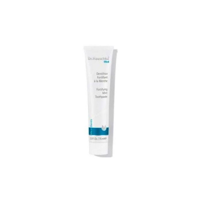 Dr. Hauschka Dentífrico Fortificante con Menta 75ml – Elimina Placa y Previene Sarro, Inflamación de Encías y Caries