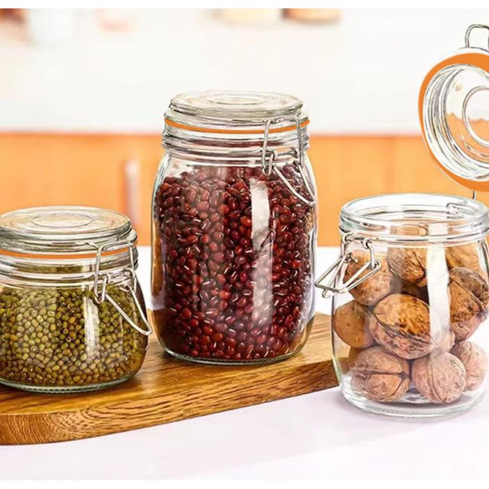 La Mediterranea Tarro Hermético de Vidrio con Cierre Clip 750 ml (12 Unidades) 6