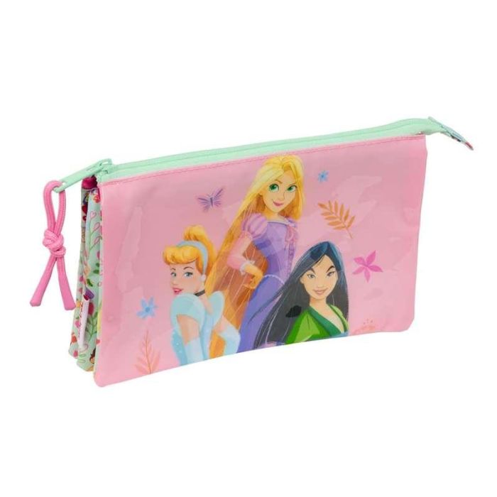 Bolso Escolar Portatodo Safta Triple Princesas Disney Bloom 120x220x30 mm Bolso Escolar Portatodo Safta Triple Princesas Disney Bloom 120x220x30 mm