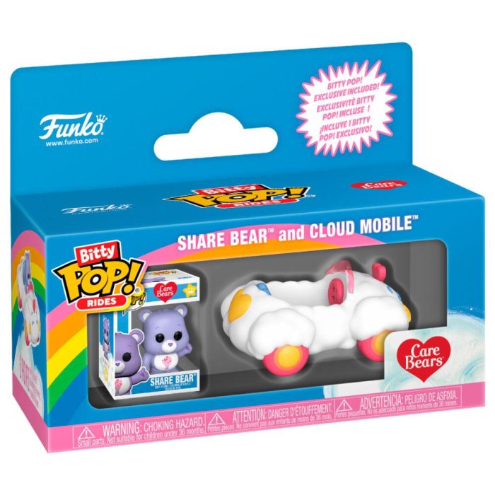 FUNKO Bitty POP! Ride Care Bears Osos Amorosos: Figura Share Bear con Nube Móvil 2.3-3.3 cm 1 FUNKO Bitty POP! Ride Care Bears Osos Amorosos: Figura Share Bear con Nube Móvil 2.3-3.3 cm 1