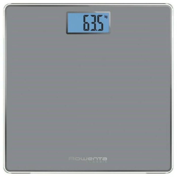Báscula Digital de Baño Rowenta BS1500 Vidrio templado Azul Gris Baterías x 2 Báscula Digital de Baño Rowenta BS1500 Vidrio templado Azul Gris Baterías x 2