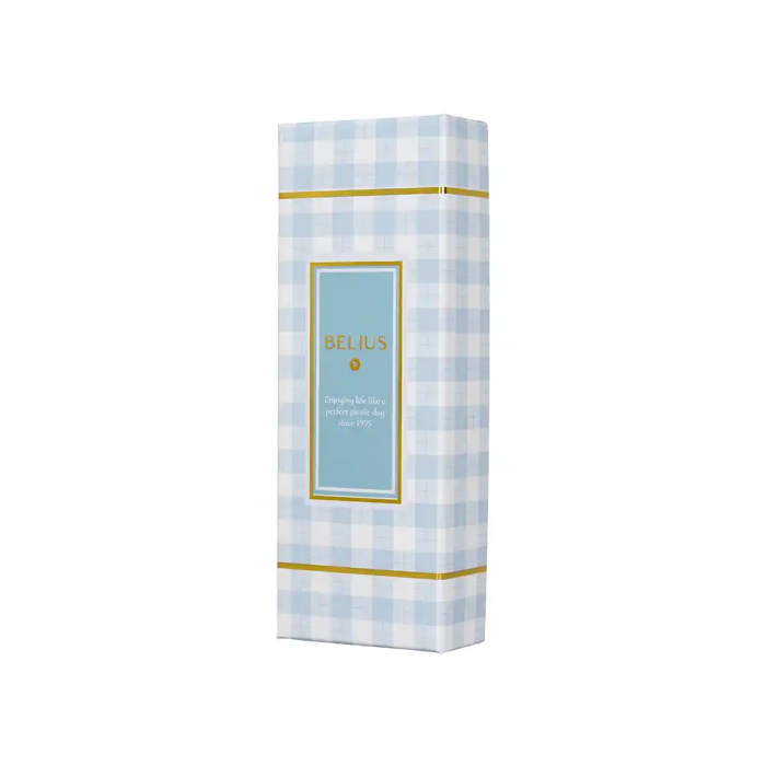 Belius Bolígrafo Perfect Picnic Day Aluminio Celeste Dorado Tinta Azul Caja Diseño 2 Belius Bolígrafo Perfect Picnic Day Aluminio Celeste Dorado Tinta Azul Caja Diseño 2