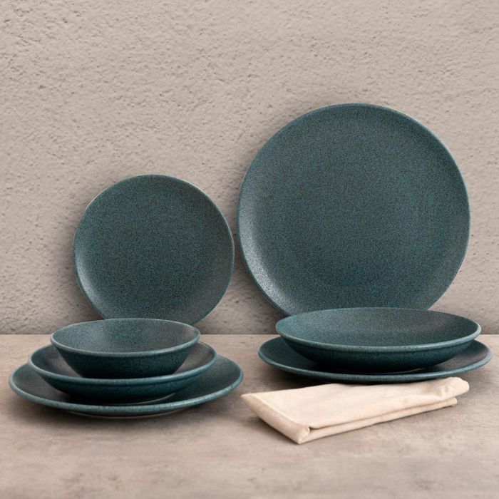 Plato Hondo Porcelana Element Hydrozero Bidasoa 23 cm (6 Unidades) 2