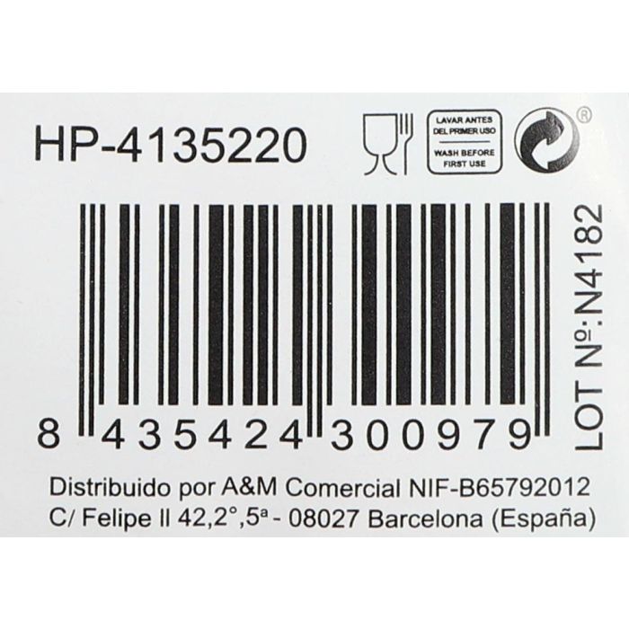 Inde - Copa de Vino Vega, 580 ml / 58 cl, Cristal, Diámetro 7.5 cm x Altura 23 cm, Peso 240 g (24 Unidades)