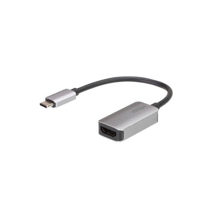 ATEN Adaptador USB-C a HDMI 4K UC3008A1 Plata, Soporta 4096 x 2160 a 60 Hz ATEN Adaptador USB-C a HDMI 4K UC3008A1 Plata, Soporta 4096 x 2160 a 60 Hz