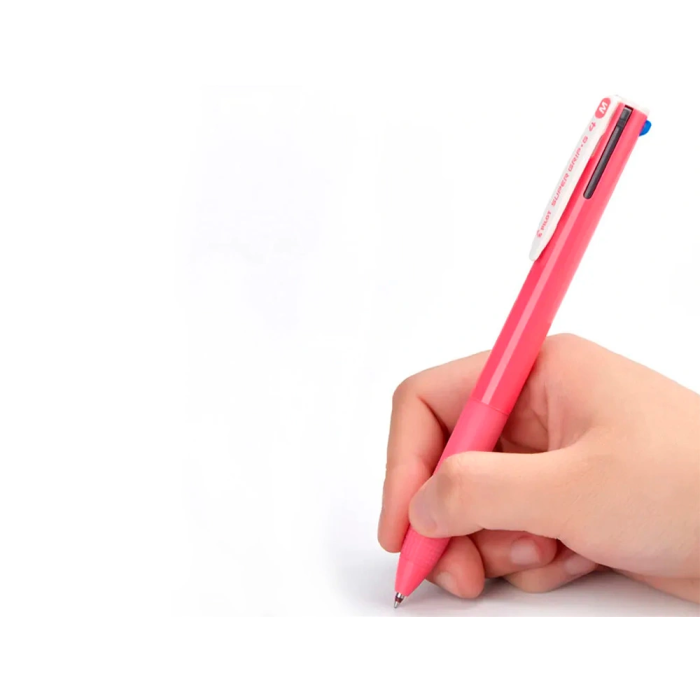 Pilot Bolígrafo Supergrip G 4 Colores Tinta Azul-Rojo-Negro-Verde Cuerpo Rosa Chicle (Set de 12) (Set de 12) 2