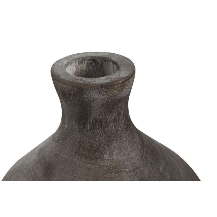 Jarron Colonial DKD Home Decor Gris Oscuro 24 x 27 x 24 cm 2