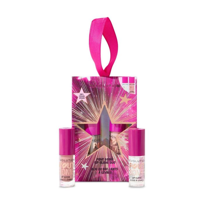 REVOLUTION MAKE UP Pout Bomb Estuche Brillos Labiales Voluminizadores - 2 Tonos Mini: Jelly Berry Mauve y Glaze Clear, Vegano y Cruelty-Free 0 REVOLUTION MAKE UP Pout Bomb Estuche Brillos Labiales Voluminizadores - 2 Tonos Mini: Jelly Berry Mauve y Glaze Clear, Vegano y Cruelty-Free 0