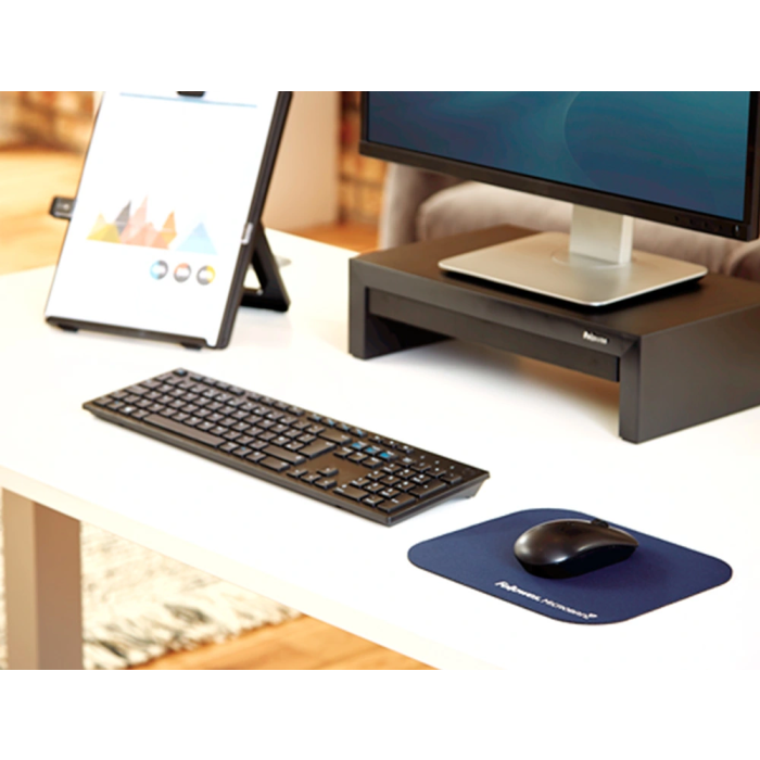 Fellowes Alfombrilla Ratón con Protección Microban, Azul, 226x192x3 mm 1