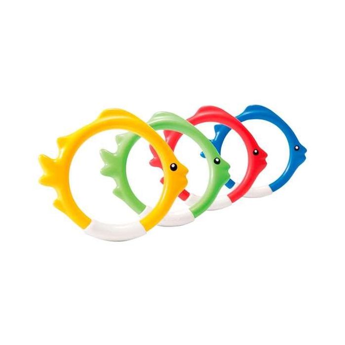 Juegos acuatico fun peces aros (blister 4 piezas) 6