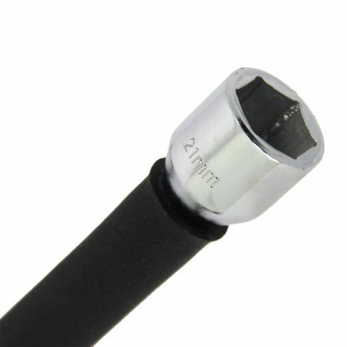 Michelin MIC3221320085301 Llave Cruzada Antideslizante 17/19/21mm y 1/2 Cuadrado - para Ruedas de Coche 2