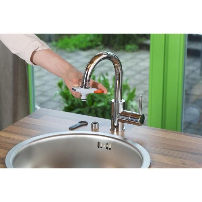 Adaptador para grifo de interior rosca m22x1 hembra, m24x1 macho. gardena 1 Adaptador para grifo de interior rosca m22x1 hembra, m24x1 macho. gardena 1