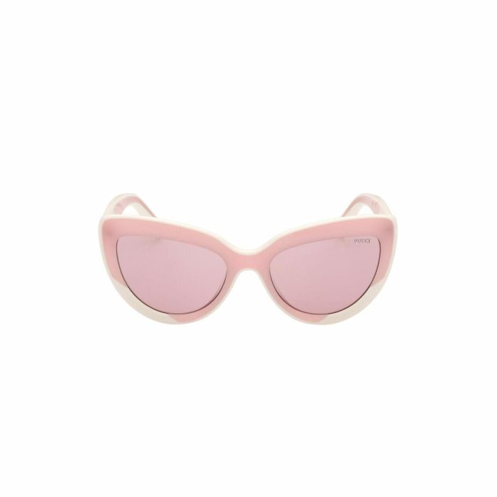Emilio Pucci Modelo EP0196 74Y Gafas de Sol Cat-eye Mujer Montura Rosa Plástico Lentes Violeta 56mm Protección UV 3 Emilio Pucci Modelo EP0196 74Y Gafas de Sol Cat-eye Mujer Montura Rosa Plástico Lentes Violeta 56mm Protección UV 3