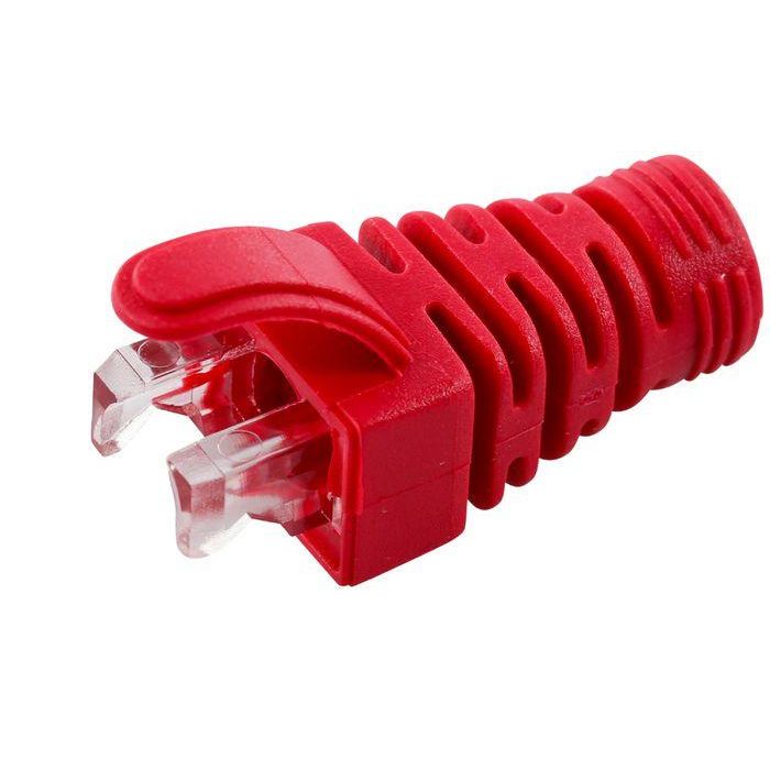 MicroConnect Strain Relief Boot Cat5e, Cat6, Cat6A cables upto 6.5MM Red, 100pcs MicroConnect Strain Relief Boot Cat5e, Cat6, Cat6A cables upto 6.5MM Red, 100pcs