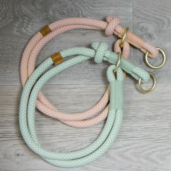 Collar de Adiestramiento para Perros Trixie Soft Rope Verde Menta S/M 40 cm 1