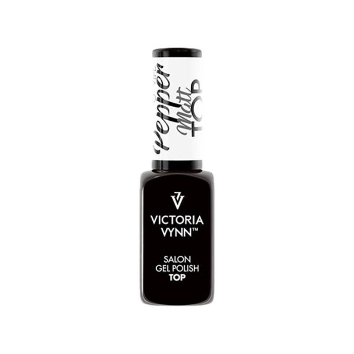 Victoria Vynn Gel Polish Top Matt Pepper No Wipe 8ml - Efecto Mate Duradero hasta 4 semanas