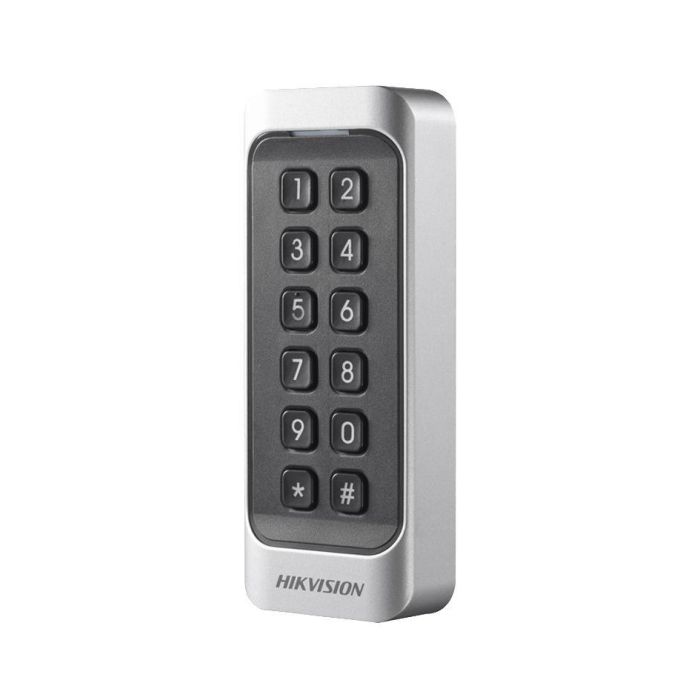 Hikvision 1107A Lector de proximidad con Teclado para Tarjetas Mifare IP65 12V RS-485 Wiegand Serie Pro