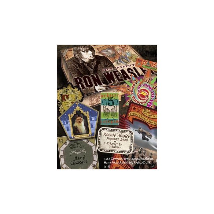 The Noble Collection Harry Potter - Caja de Recuerdos de Ron Weasley con Parche, Mapa, Carta y Más 1 The Noble Collection Harry Potter - Caja de Recuerdos de Ron Weasley con Parche, Mapa, Carta y Más 1