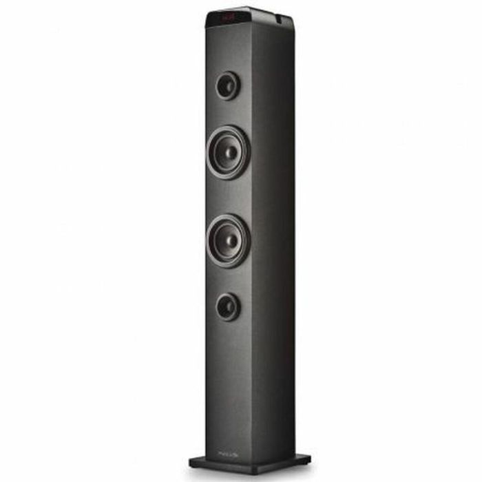NGS SKYCHARMPRO Torre de Sonido 50W Bluetooth 5.4 con Broadcasting, USB, Óptica, Auxiliar y Radio FM