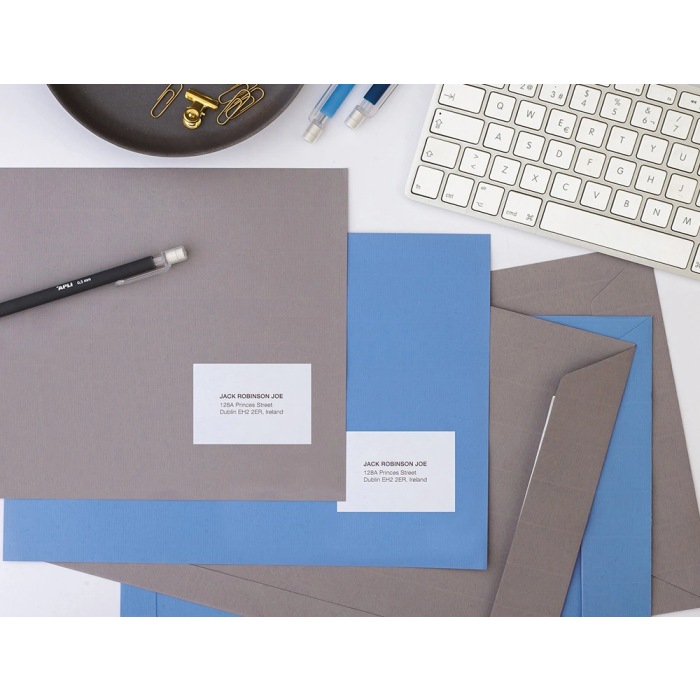 Q-connect Etiqueta Adhesiva KF10659 105x74 mm para Impresora Ink-jet, Láser y Fotocopiadora, Caja 100 Hojas DIN A4 4