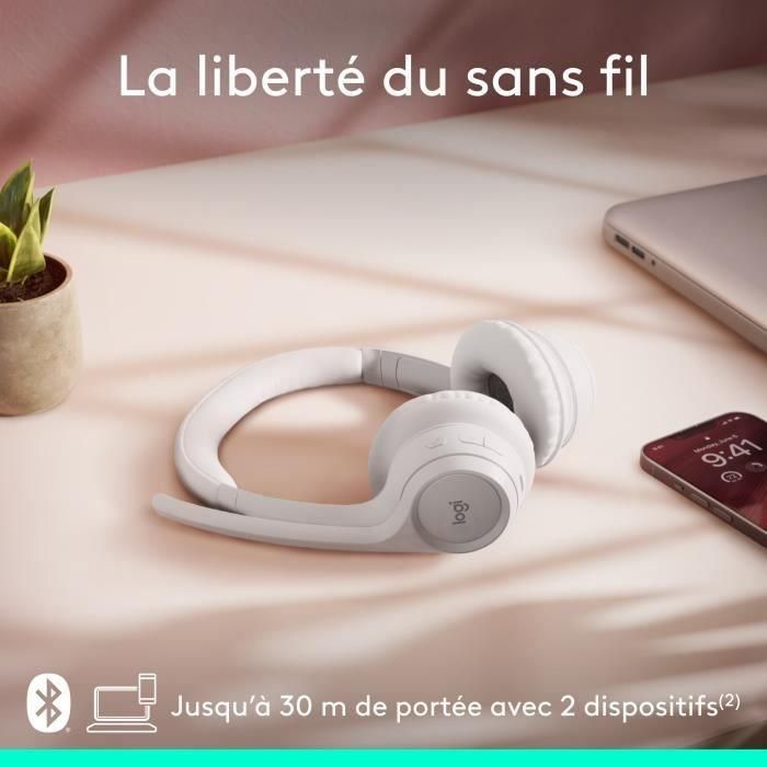 Auriculares - Inalámbricos - Logitech - Zone 300 - Blanco 3 Auriculares - Inalámbricos - Logitech - Zone 300 - Blanco 3