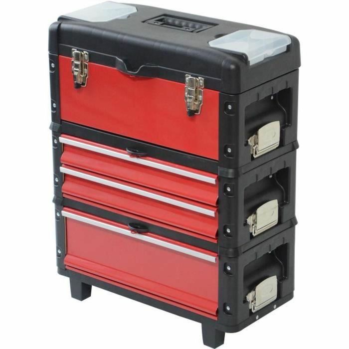 Carro de herramientas Defpro Modular Apilable 3 Piezas 3 Carro de herramientas Defpro Modular Apilable 3 Piezas 3