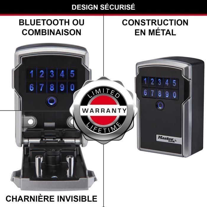 MASTER LOCK Secure Bluetooth Keybox - Formato L - Keybox conectado 5 MASTER LOCK Secure Bluetooth Keybox - Formato L - Keybox conectado 5