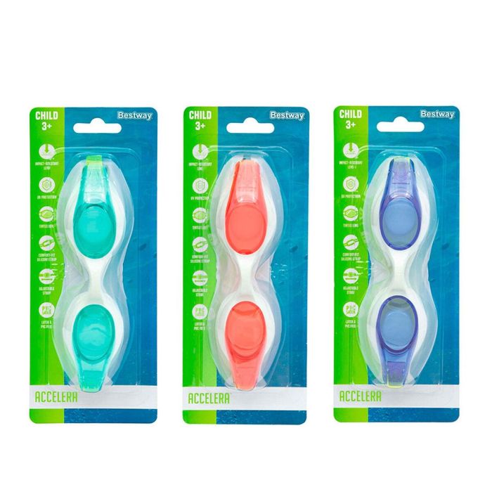Bestway Gafa Natacion Junior Correa Silicona Color Surtido Antivaho +7 Años Playa y Piscina 21049 3 Bestway Gafa Natacion Junior Correa Silicona Color Surtido Antivaho +7 Años Playa y Piscina 21049 3