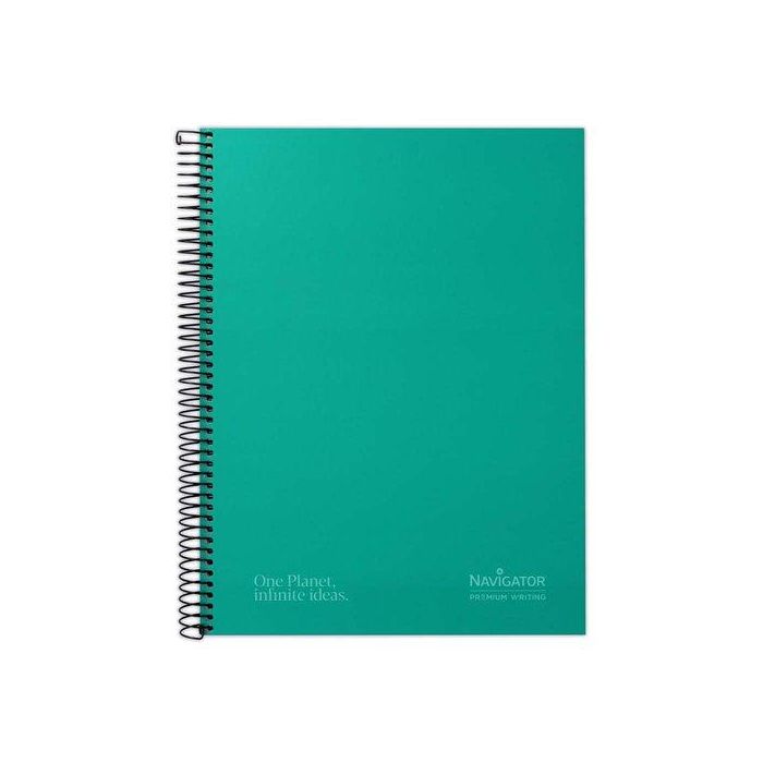 Bloc Navigator Micro.Tapa Extra A4+ 120H Cuadric.5X5 80G 5 Col. Banda Verde 5 unidades