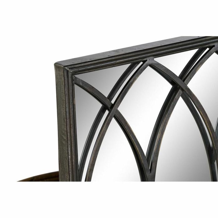 Espejo con Soporte DKD Home Decor Negro Metal Espejo 40 x 12 x 80 cm 1