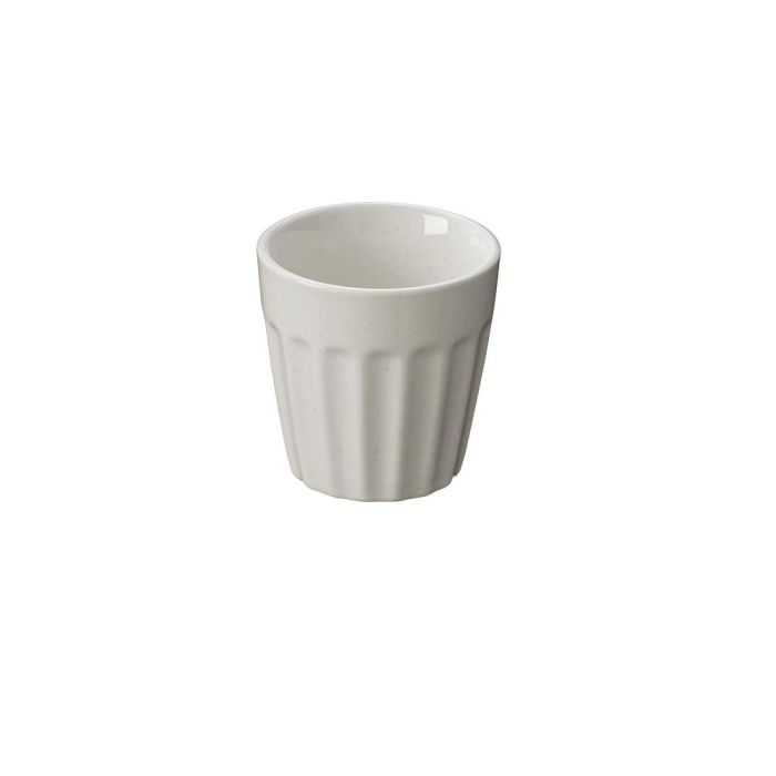 Leone Juego de 6 Vasos de Cristal Blanco Diámetro 6 cm, Aptos para Lavavajillas, Horno y Microondas
