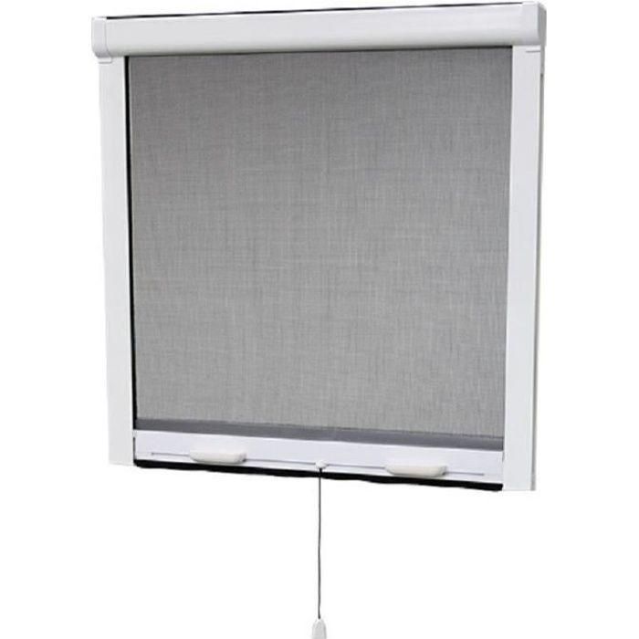 Pantalla enrollable de PVC para ventana - H145 x L100 cm Pantalla enrollable de PVC para ventana - H145 x L100 cm