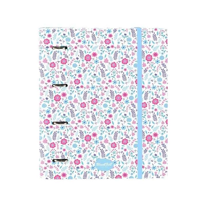 Safta Carpeta 4 Anillas 35mm "Cool" con Recambio Blackfit8 27x32x3,5cm