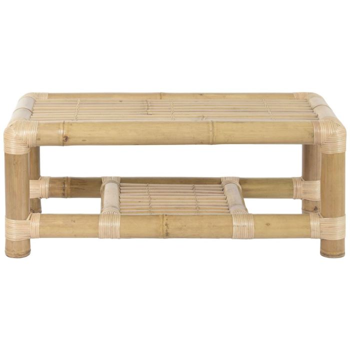 DKD Home Decor Sofá Tropical de Bambú y Ratán, Set de 4 Piezas, 135 cm Ancho x 70 cm Largo x 80 cm Alto 4