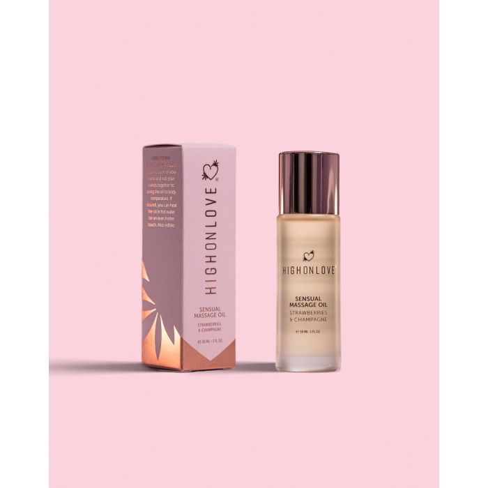Aceite de Masaje Erótico Highonlove Fresa Vino Espumoso de Fresa 30 ml 3