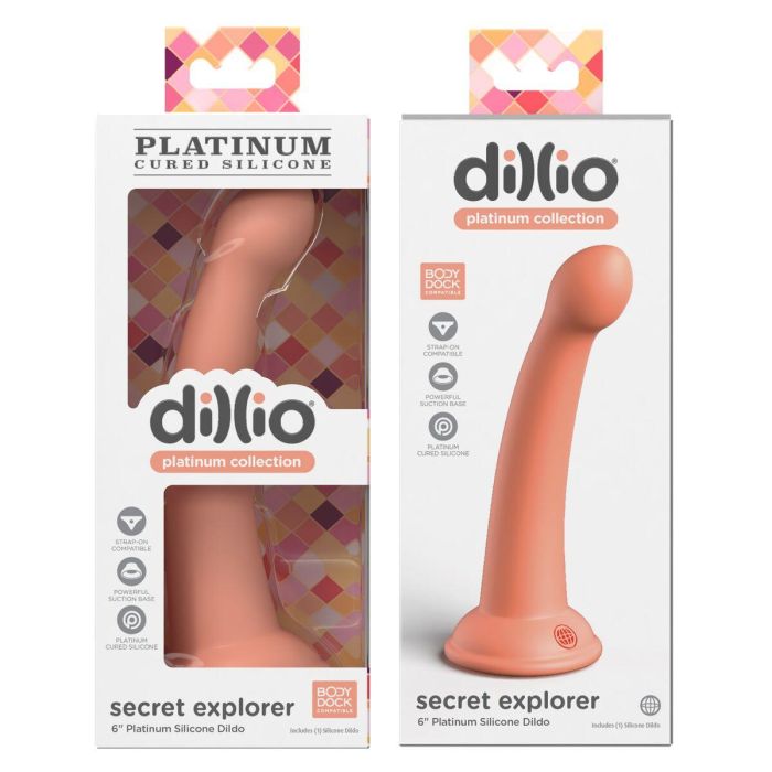 Dildo Pipedream Dillio Platinum Naranja 2