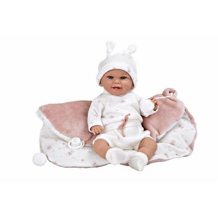 Muñecas Arias Muñeca Elegance Babyto 35 cm Rosa con Manta Muñeco de Peso Edad 3+ años 1