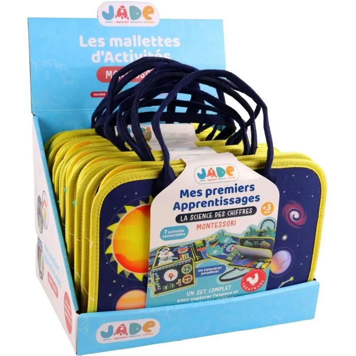 MGM Bolsa de actividades espaciales Montessori JADE Juego educativo para niños Viajes Sensorial Diseño francés 1 MGM Bolsa de actividades espaciales Montessori JADE Juego educativo para niños Viajes Sensorial Diseño francés 1