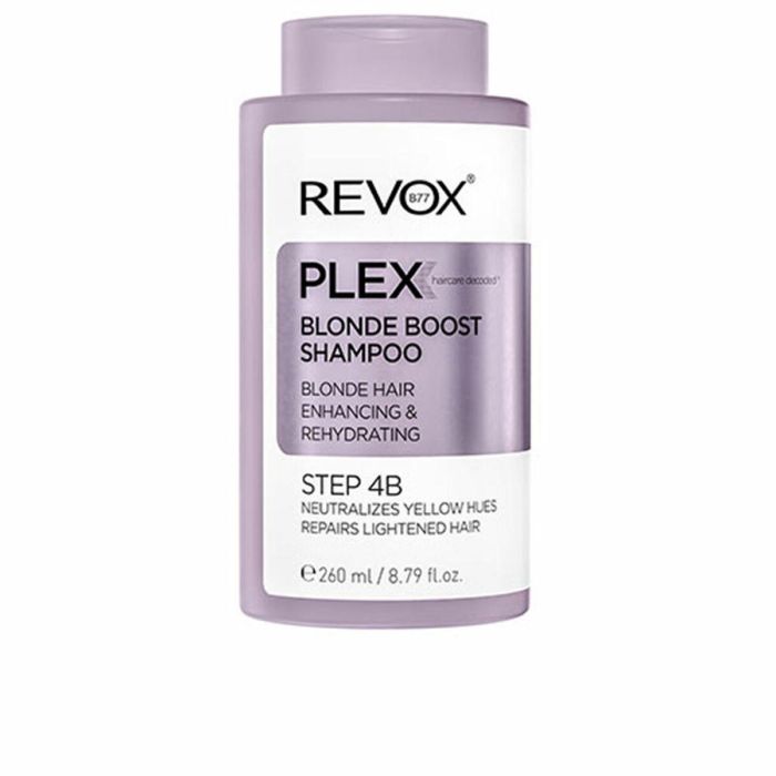 Revox B77 Plex Blonde Boost Shampoo - Neutraliza tonos amarillos, 260ml Revox B77 Plex Blonde Boost Shampoo - Neutraliza tonos amarillos, 260ml