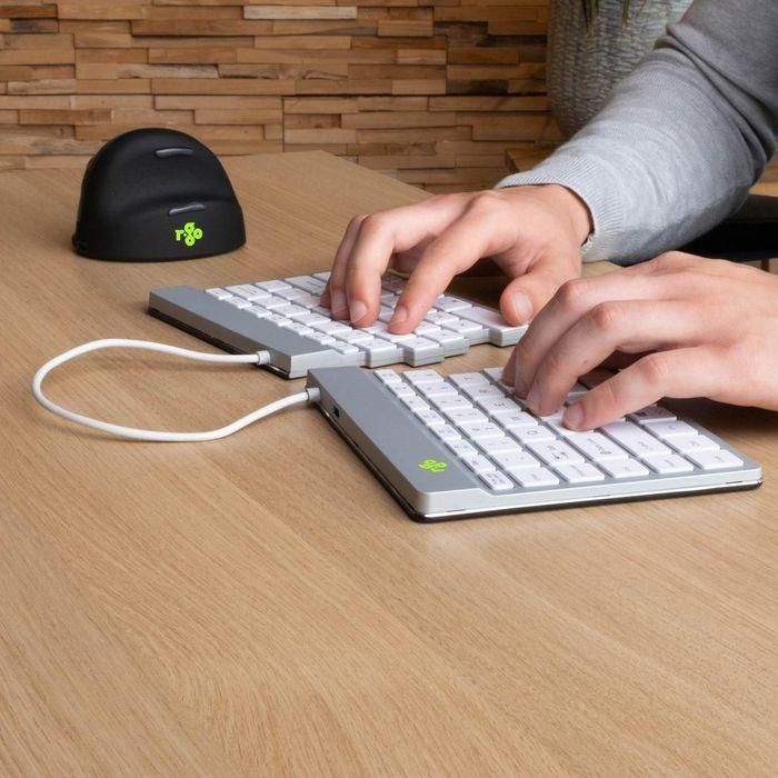 R-Go Tools Ergonomic keyboard R-Go Split Break with break software, ergonomic split keyboard, QWERTY (US), Bluetooth, white 3 R-Go Tools Ergonomic keyboard R-Go Split Break with break software, ergonomic split keyboard, QWERTY (US), Bluetooth, white 3