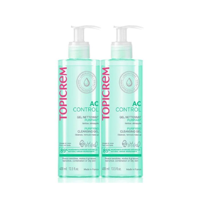 Topicrem Ac Gel Limpiador Purificante Pack 2 X 400 mL