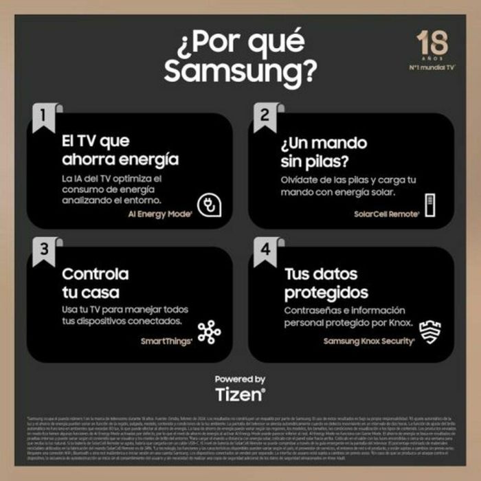 Smart TV Samsung TQ55Q77DATXXC 55" 4K Ultra HD LED HDR QLED 33