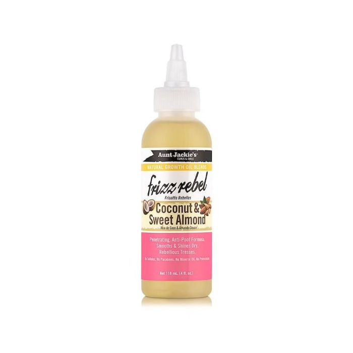 Aunt Jackie's Aceite Capilar Anti-Frizz Coco & Almendra Dulce 118ml - Suaviza y da Brillo al Cabello