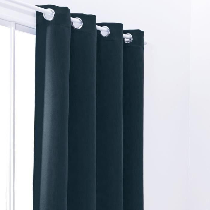 Cortina opaca lisa TODAY Essential - 140 x 240 cm - Pavo real 1 Cortina opaca lisa TODAY Essential - 140 x 240 cm - Pavo real 1