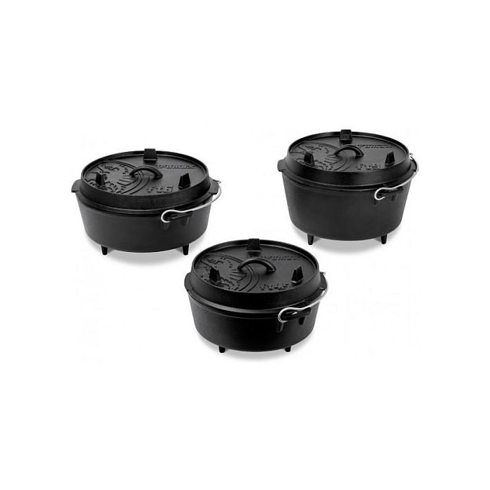 Petromax ft4.5 Feuertopf - Olla de hierro fundido, 3.5 L, color negro, con tapa, 186x270x310 mm