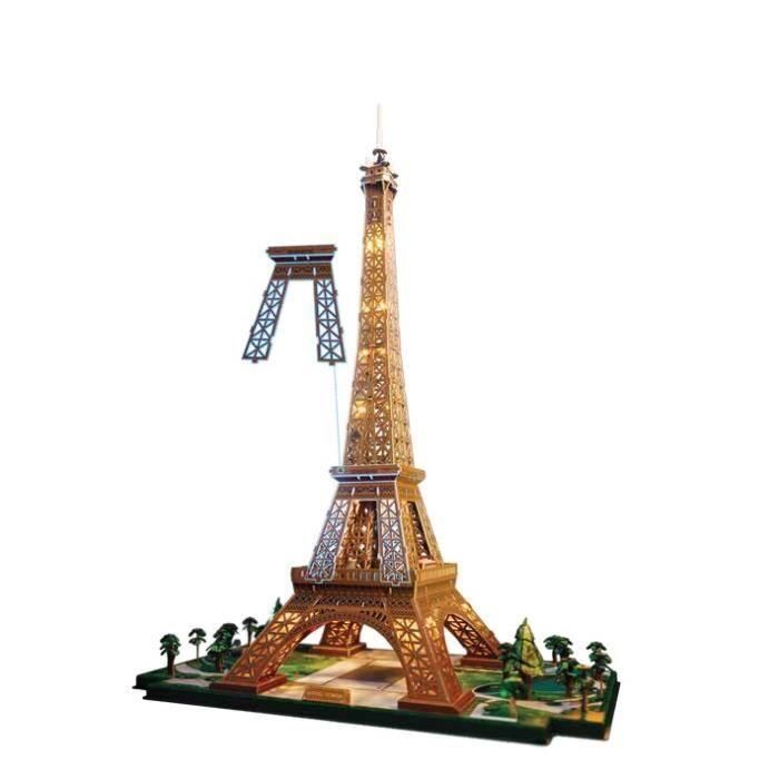 Spinmaster SPI6074269 - Puzzle 3D Torre Eiffel Iluminada - 252 piezas, 90 cm - para mayores de 12 años 2