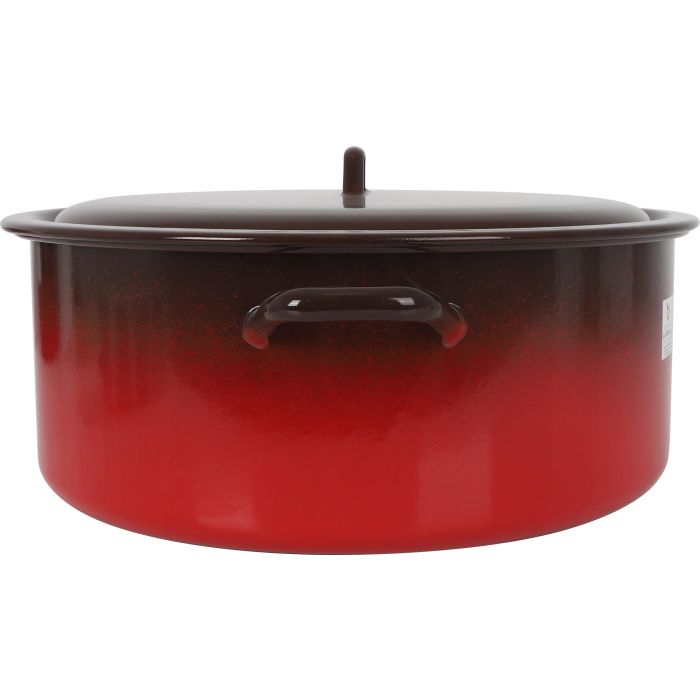 Cacerola Esmaltada con Tapa 40 cm - 19.7L Fuego - La Estrella (2 Unidades) 2 Cacerola Esmaltada con Tapa 40 cm - 19.7L Fuego - La Estrella (2 Unidades) 2