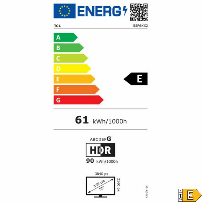 Smart TV TCL 55P6K 4K Ultra HD 55" LED HDR 8