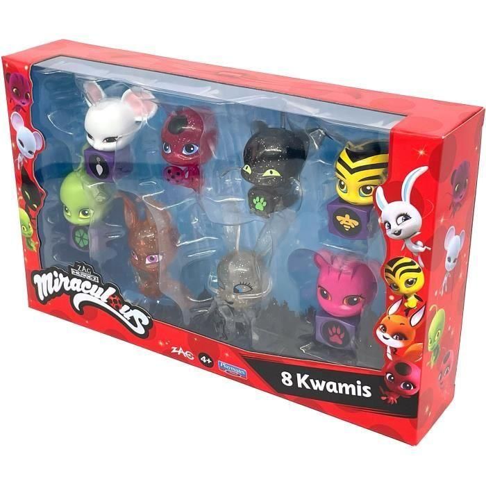 Bandai - Miraculous - Pack de 8 kwamis - Colección de minifiguras - P50532 3 Bandai - Miraculous - Pack de 8 kwamis - Colección de minifiguras - P50532 3